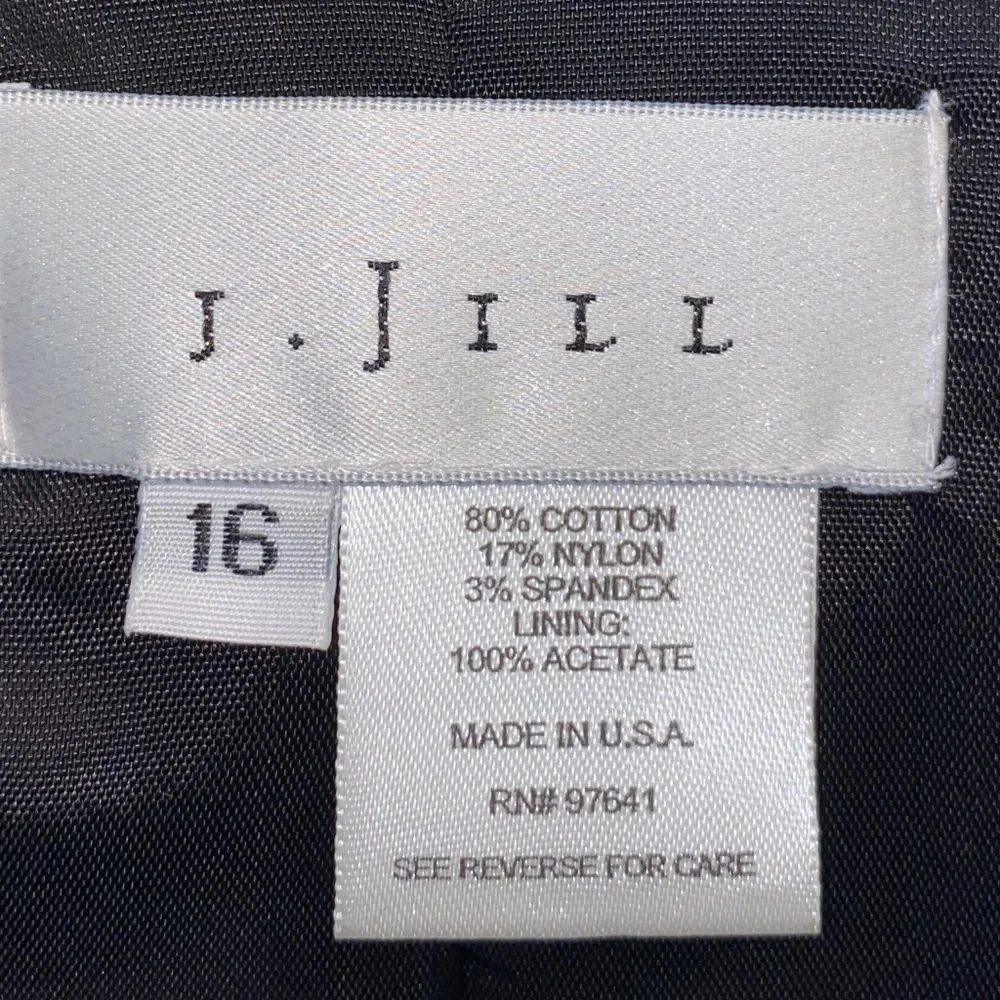 J. Jill Grey Cotton blend Coat fully lined